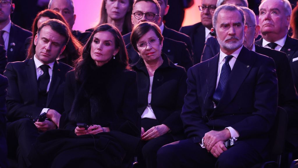 Felipe y Letizia en el 80 aniversario de la liberación del campo de concentración de Auschwitz