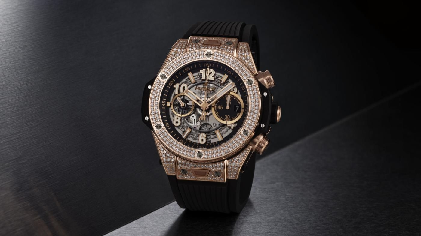 Hublot Big Bang unico king gold pavé