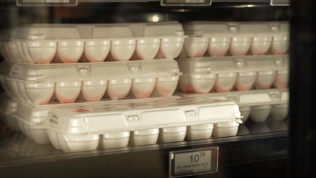 Escasez de huevos en Estados Unidos por la gripe aviar: su precio, en máximos históricos