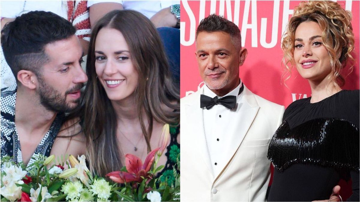 David broncano y Silvia Alonso; y Alejandro sanz con Candela Márquez