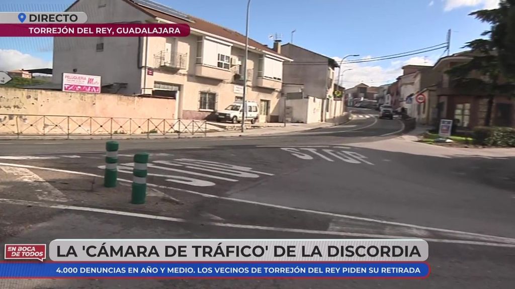 El stop que vigila la cámara de tráfico