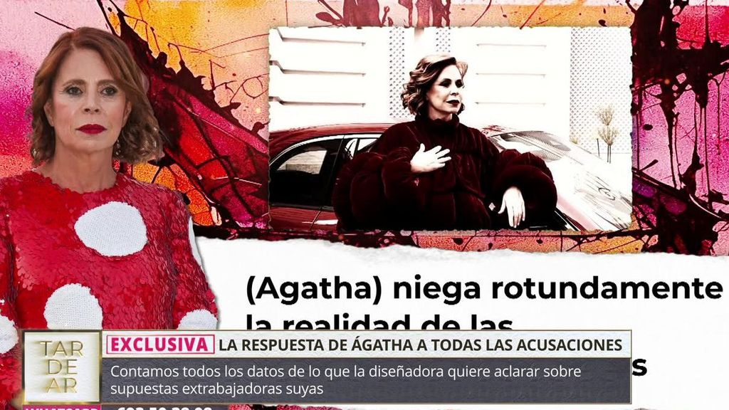 Ágatha Ruiz de la Prada desmiente en exclusiva a 'TardeAR' las acusaciones de sus exempleadas: "Jamás las he contratado"