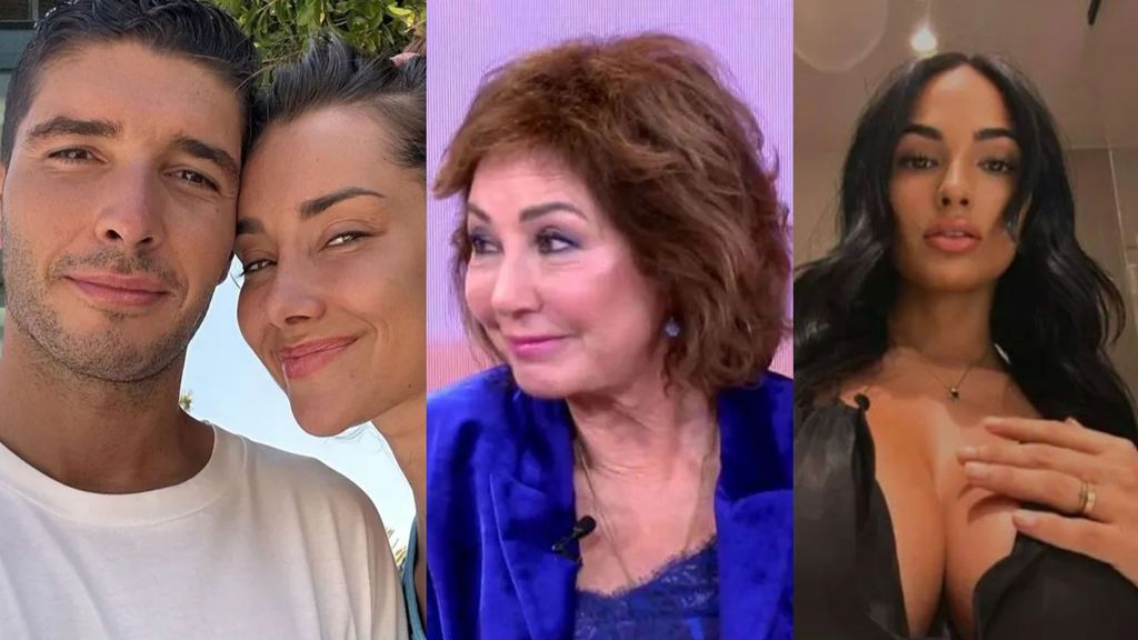 Ana Rosa Quintana, un cara a cara entre Adara Molinero y Álex Ghita y Claudia Bavel, la modelo con la que se ha relacionado a Iker Casillas, en '¡De Viernes!'