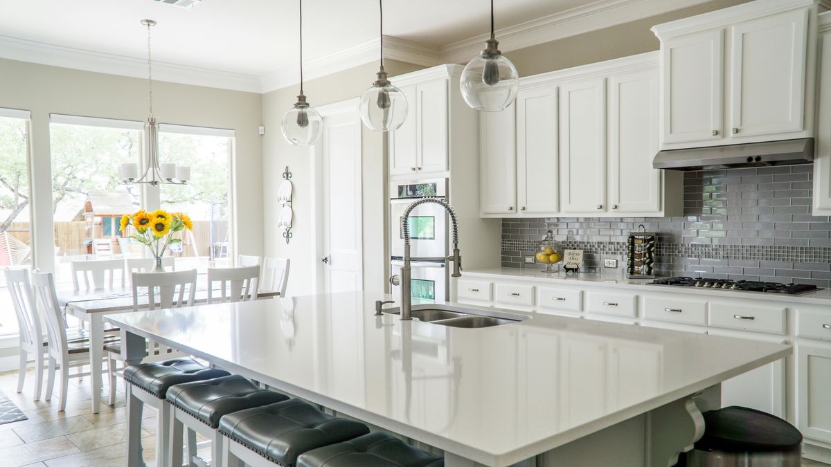 Cocina en color blanco