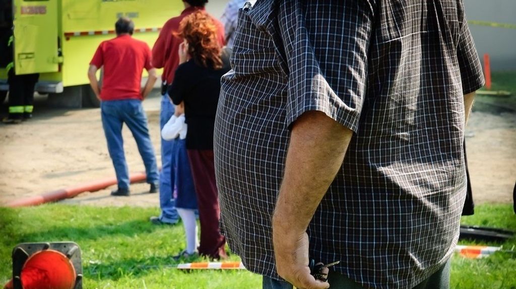 Hombre con obesidad