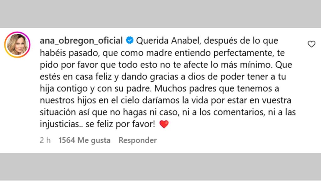 La carta abierta de Ana Obregón a Anabel Pantoja