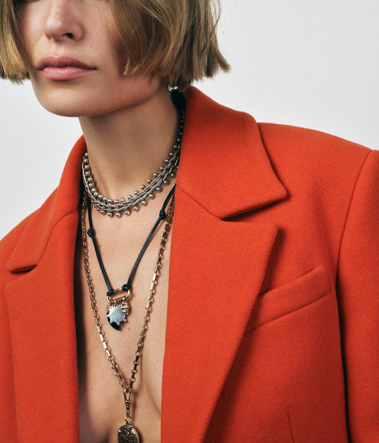 Set De Tres Collares En Chapa De Oro 14k Con Pukas - Mancini Joyas