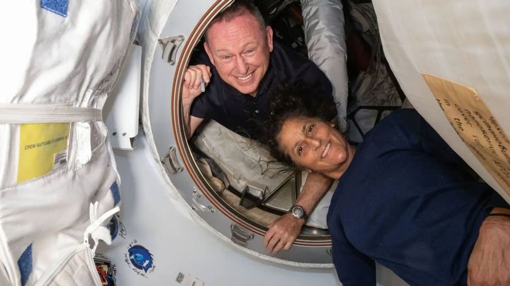 Suni Williams y Butch Wilmore de la Estación Espacial Internacional