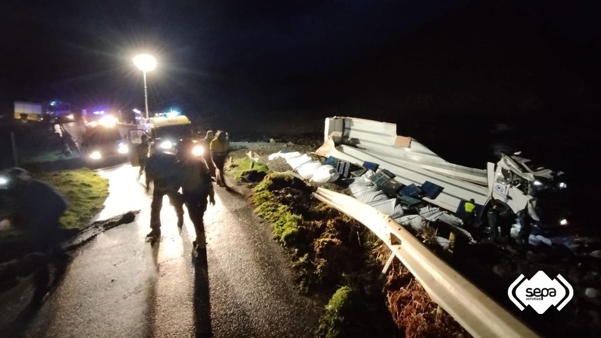 Accidente de tráfico en El Franco.