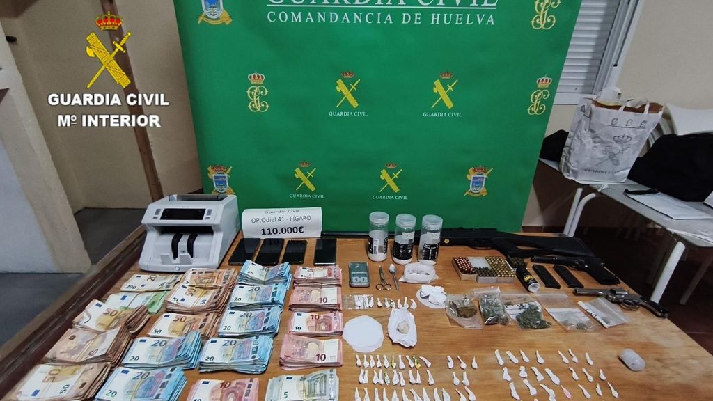 La Guardia Civil ha detenido a 23 personas dedicadas a la distribución y venta de cocaína en la provincia de Huelva