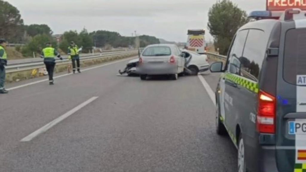 Un fallecido y cuatro heridos graves en un accidente de tráfico en Almudévar, Huesca