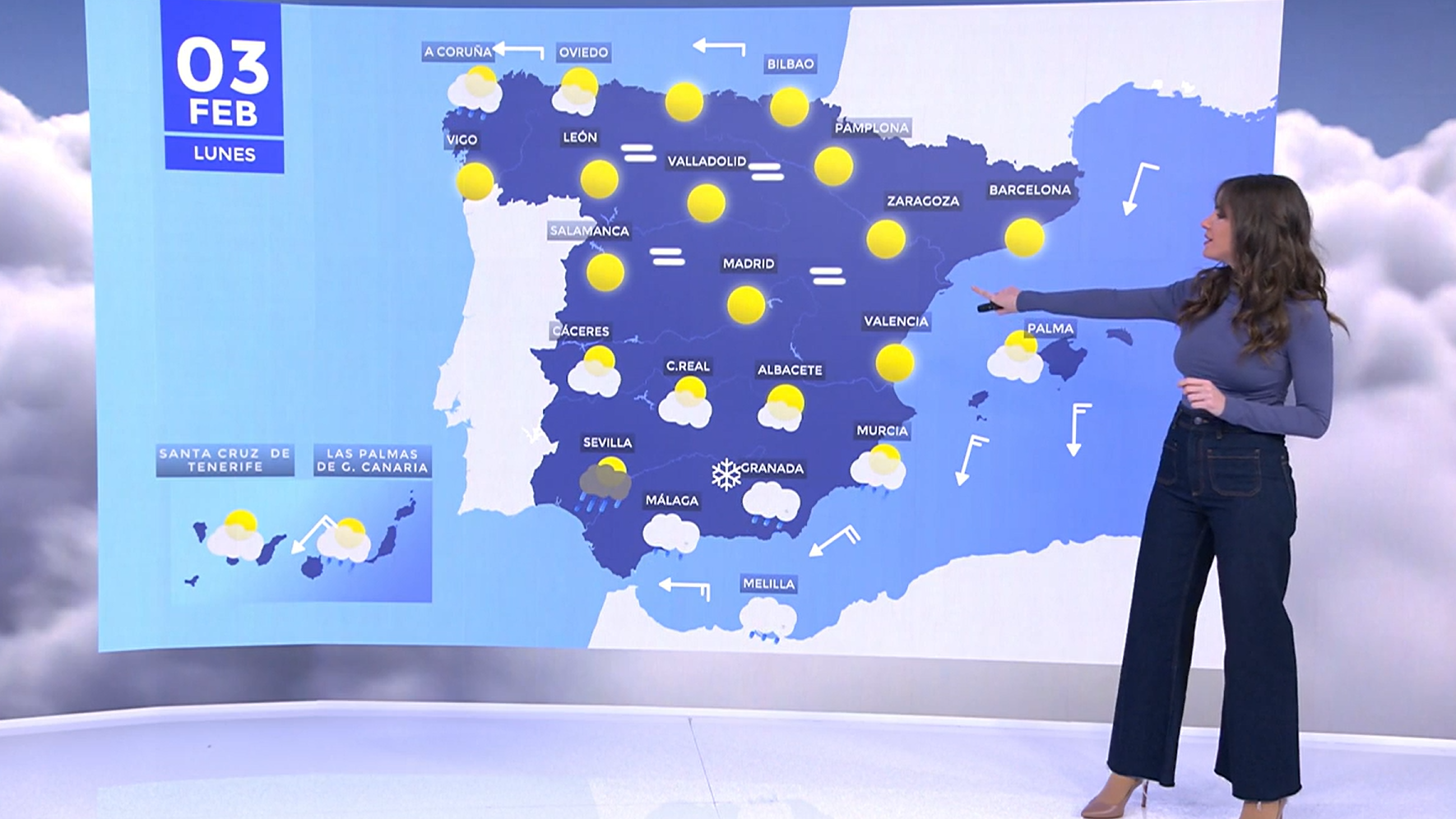 Las temperaturas máximas aumentan este lunes en la mitad norte peninsular y Baleares