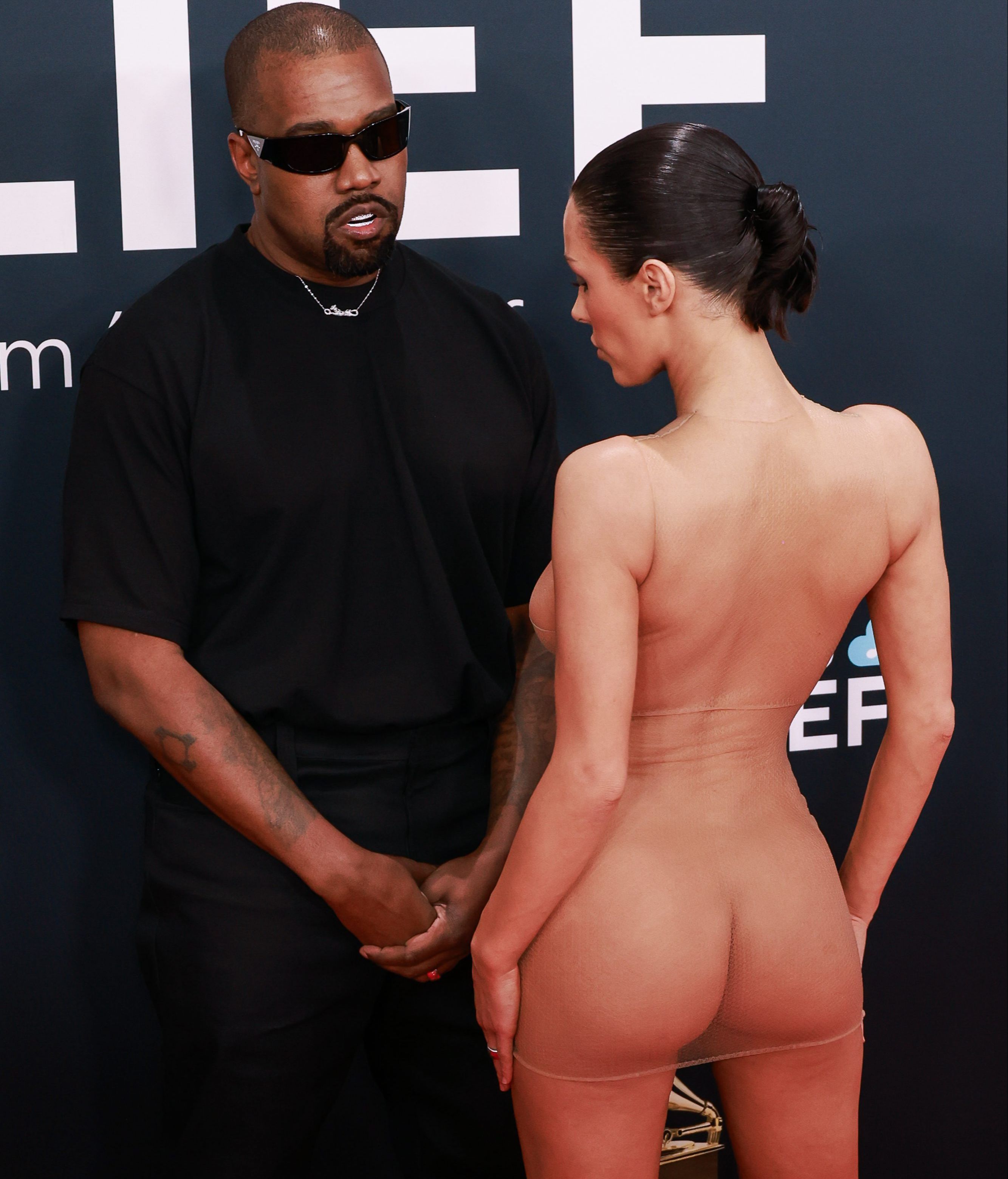 Kanye West y Bianca Censori.