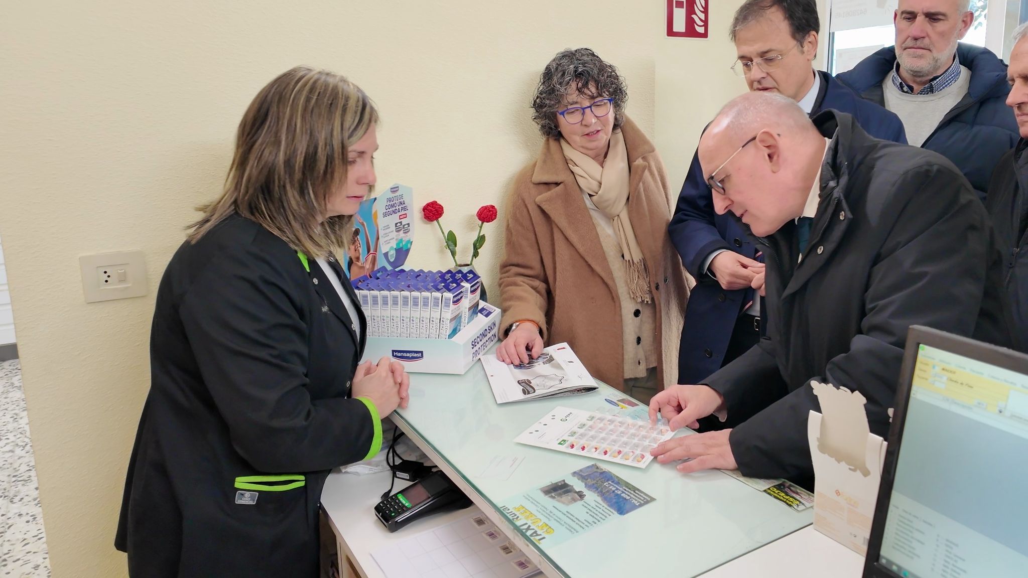 Presentación del programa pionero en la farmacia de Salinas de Añana