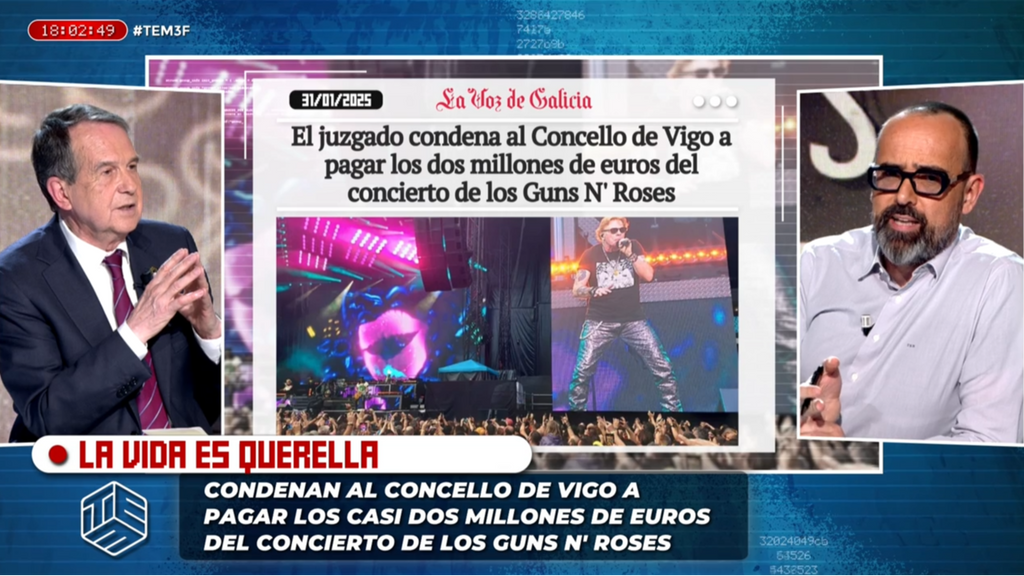 Risto, a Abel Caballero ante sus explicaciones sobre el concierto de Guns n' Roses: "Me suena rarísimo"