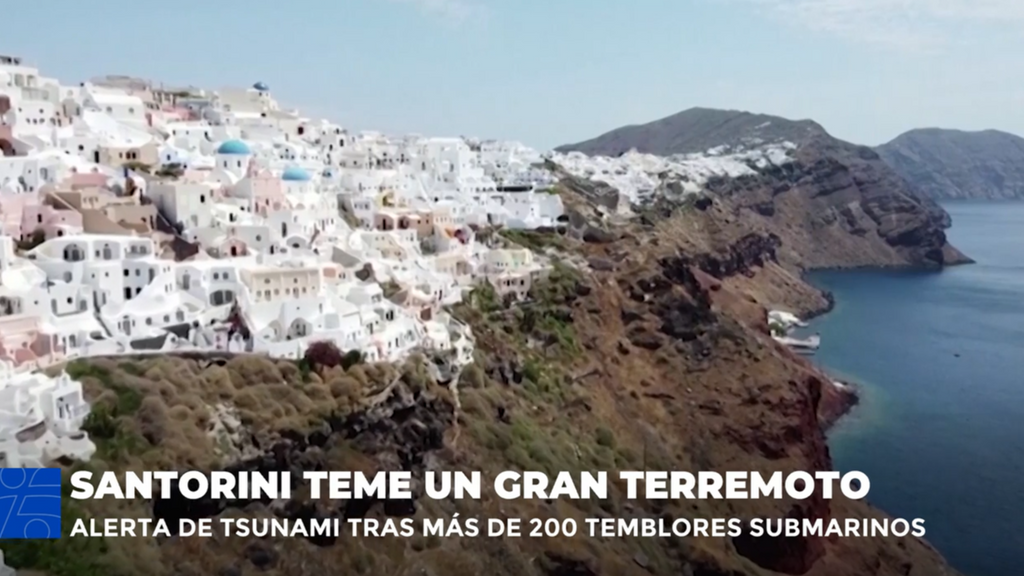 Santorini se prepara para un gran terremoto