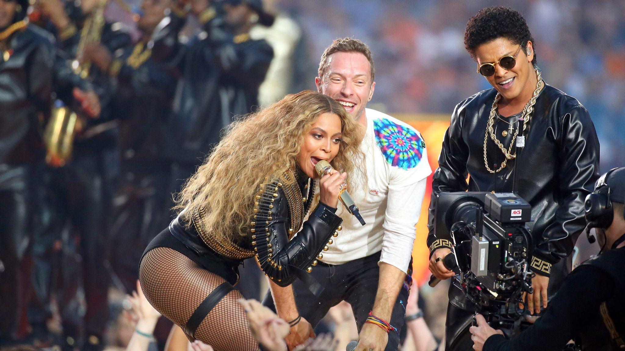 Coldplay, Bruno mars y Beyonce