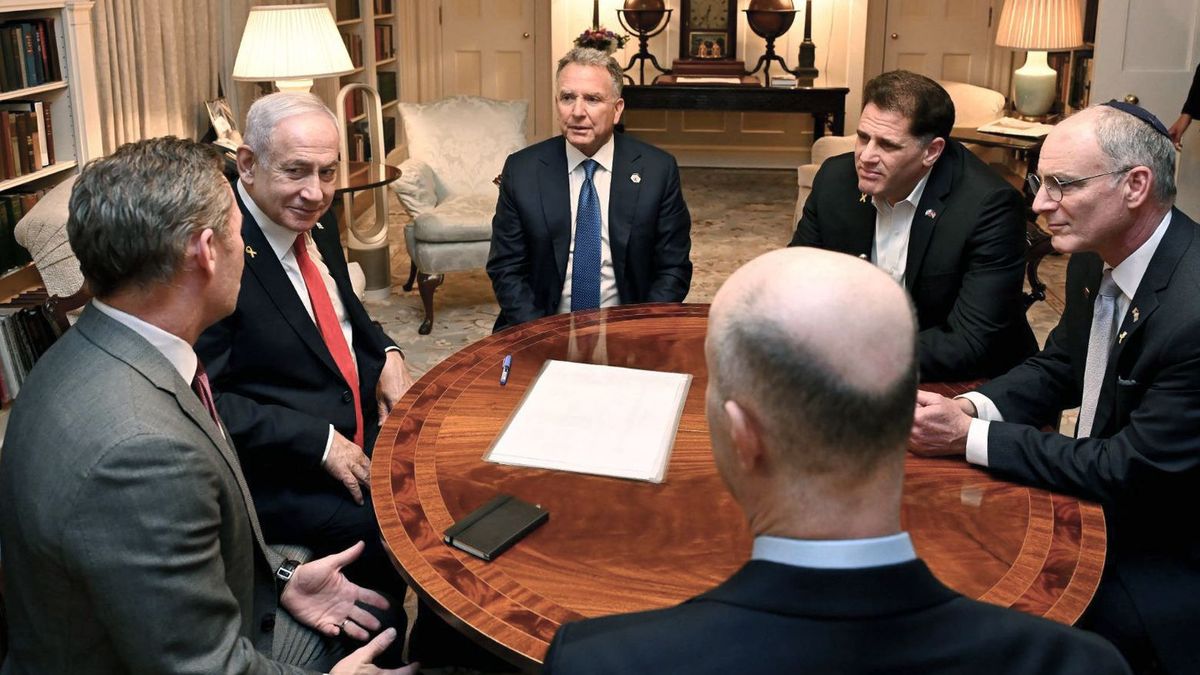 Donald Trump recibe a Benjamin Netanyahu en la Casa Blanca