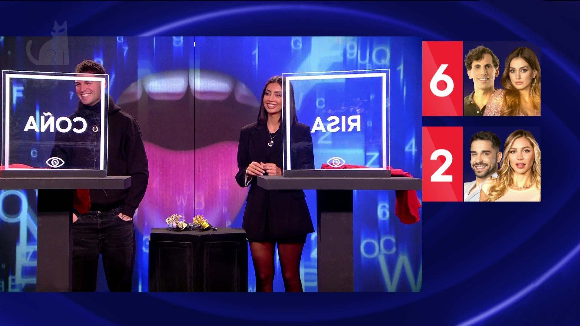 Sergio Aguilera dando seis puntos a Maica Benedicto el pasado jueves