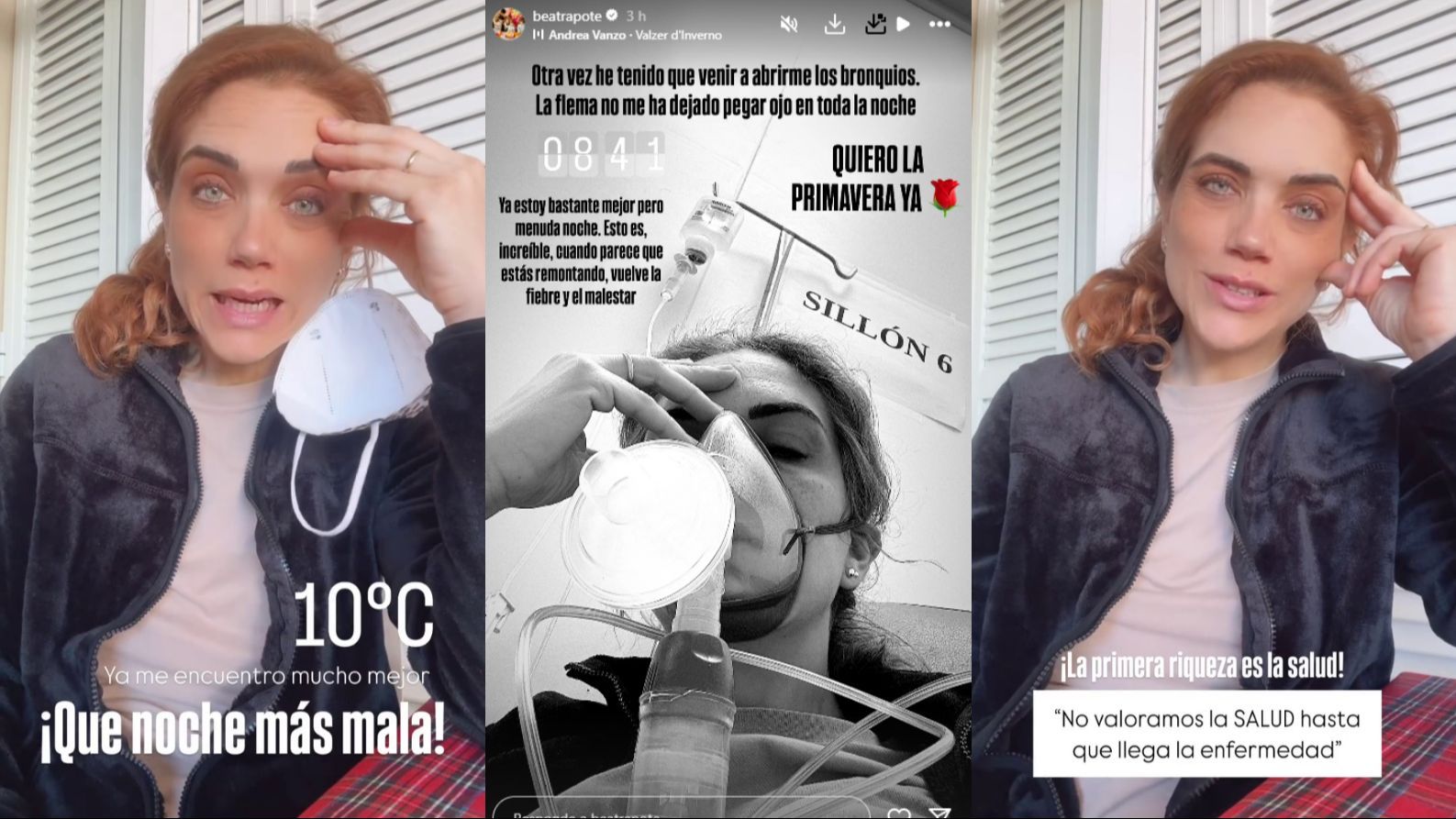 Beatriz Trapote actualiza su estado de salud