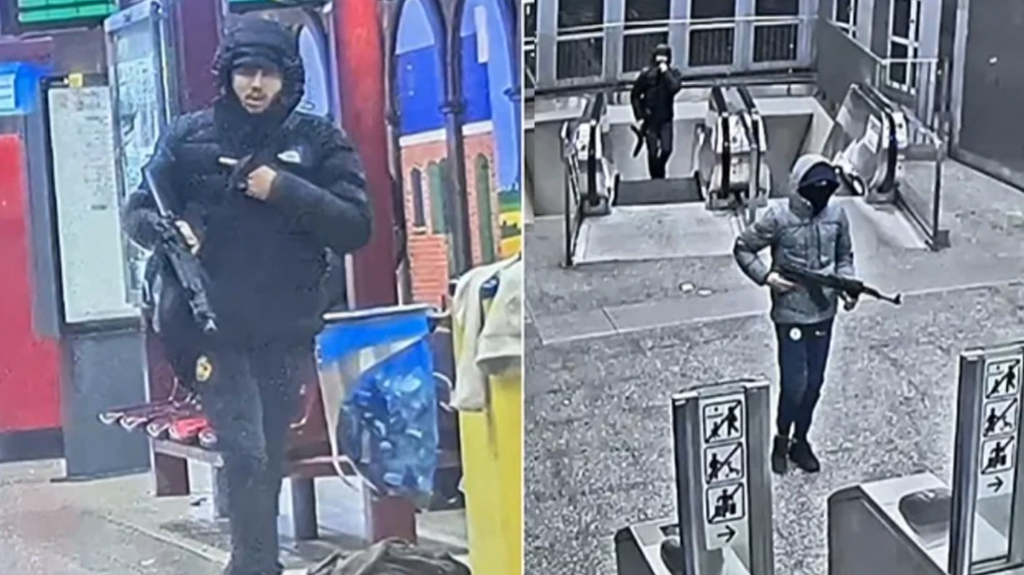 Las autoridades buscan a dos hombres tras el tiroteo frente a una estación de metro en Bruselas