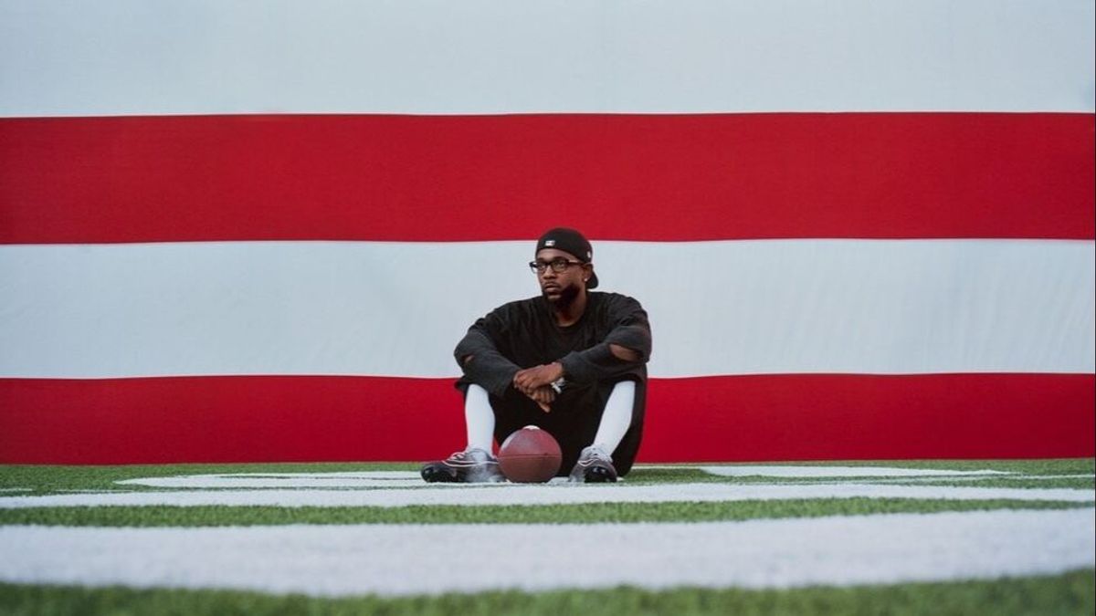 El rapero Kendrick Lamar en su anuncio para actuar en el Apple Music Halftime Show de la Super Bowl 2025.