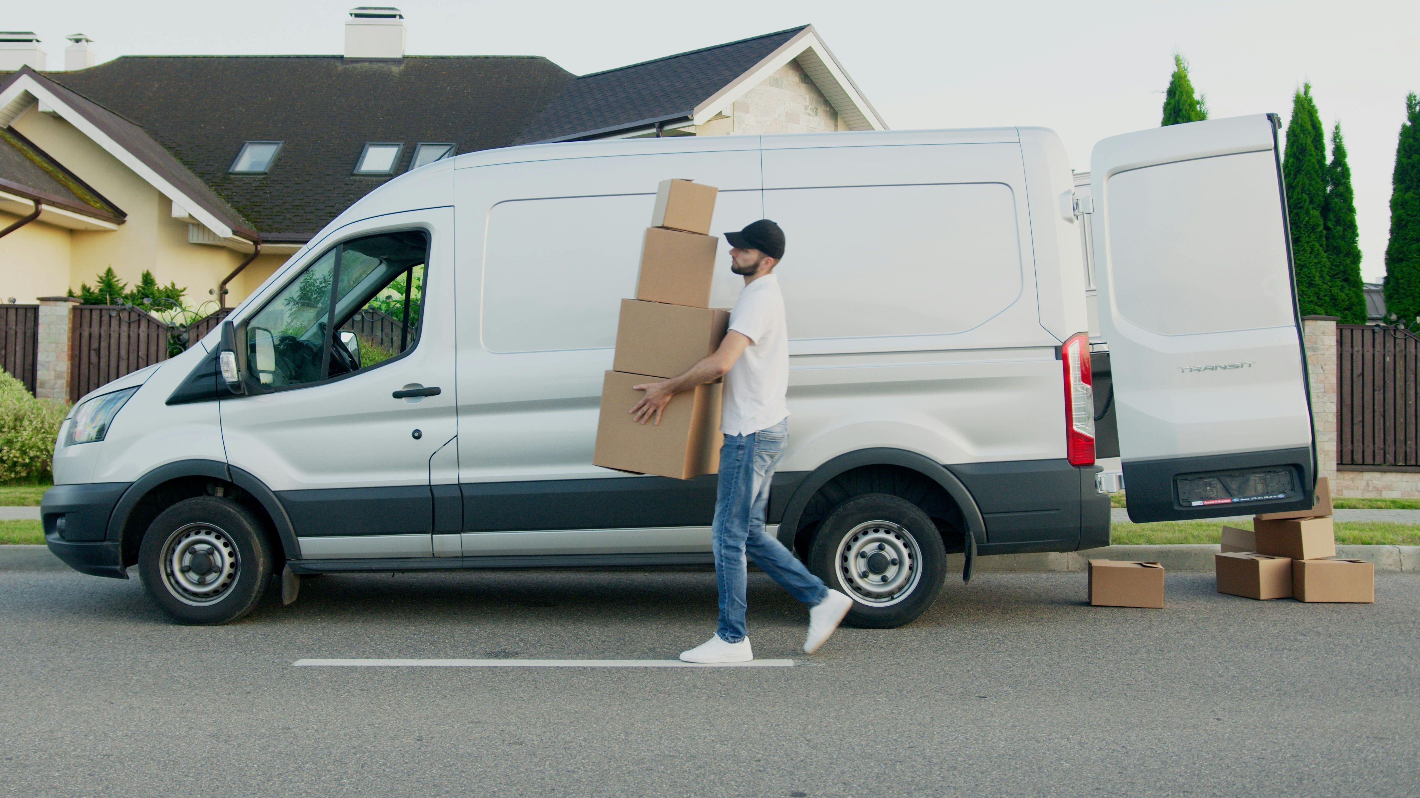 Imagen de archivo de una mudanza