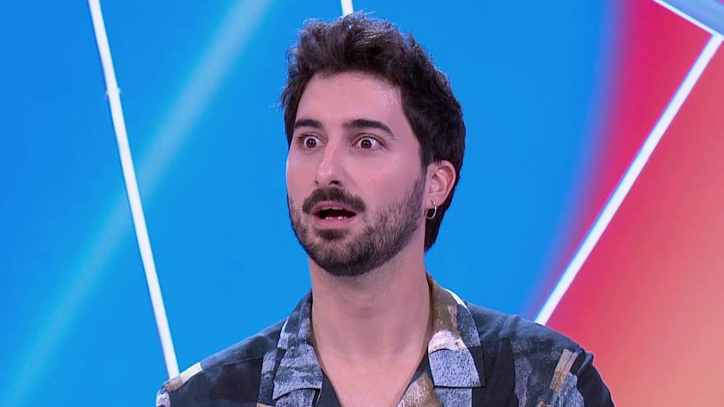 La cara de sorpresa de un concursante al escuchar la voz de alguien muy especial: "¡Te has quedado a cuadros!" - Reacción en cadena