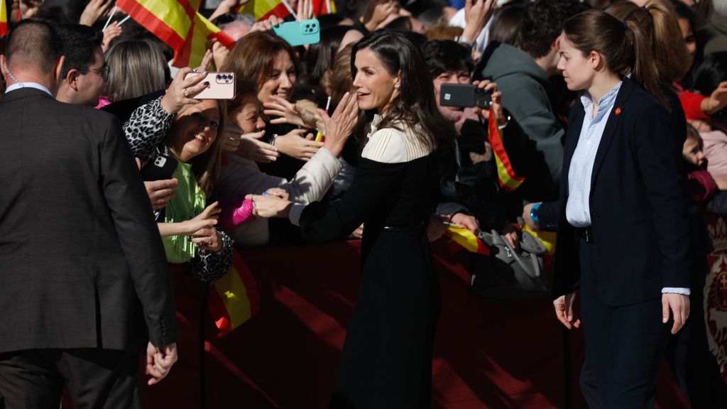 La reina a su llegada a Caravaca