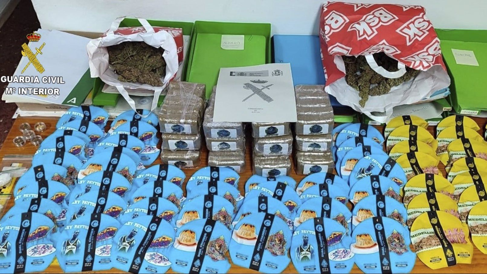 Sustancias estupefacientes detectadas en un control de alcoholemia en la A-49 en Huelva