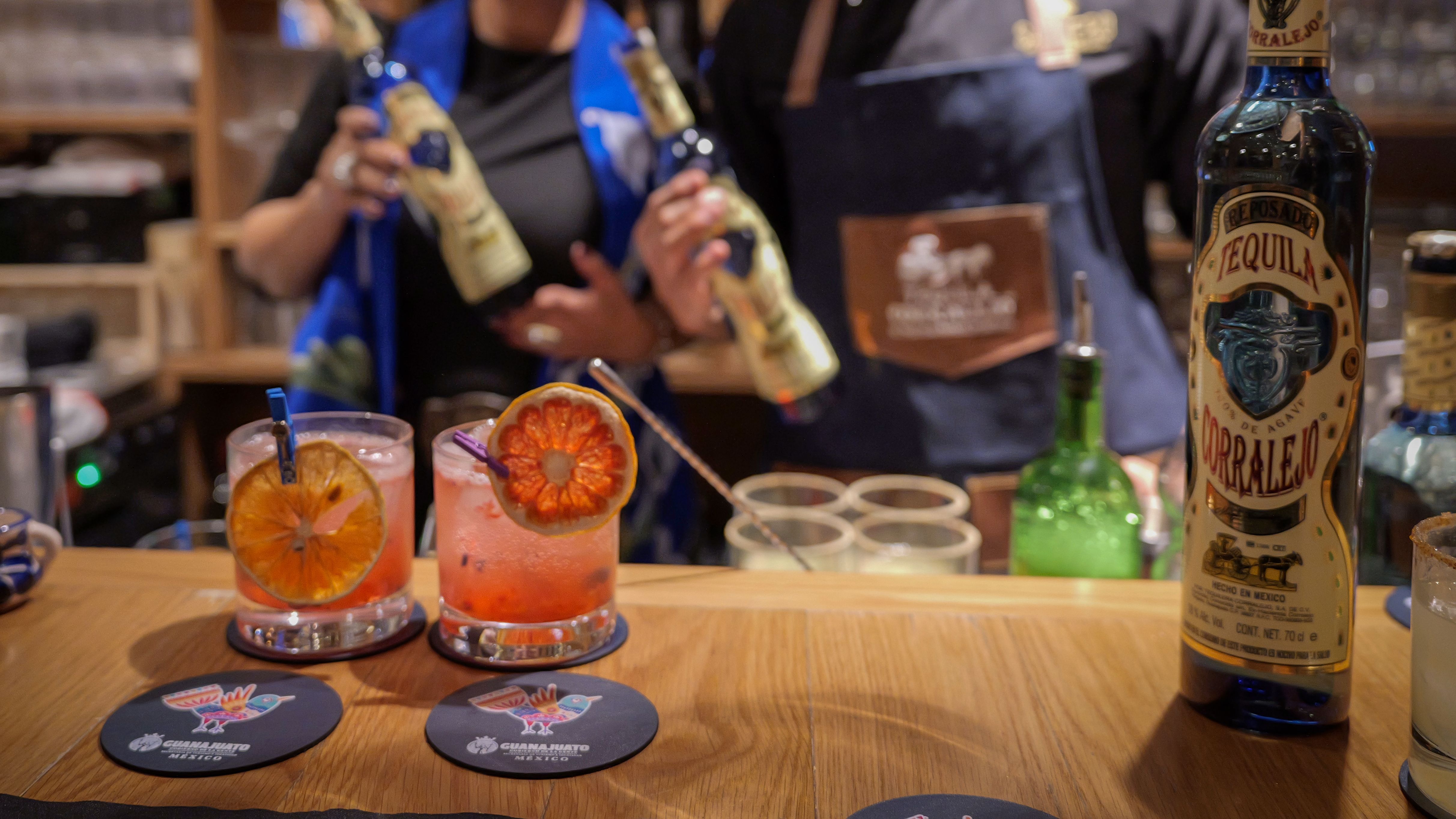 También se degustaron sus bebidas tradicionales