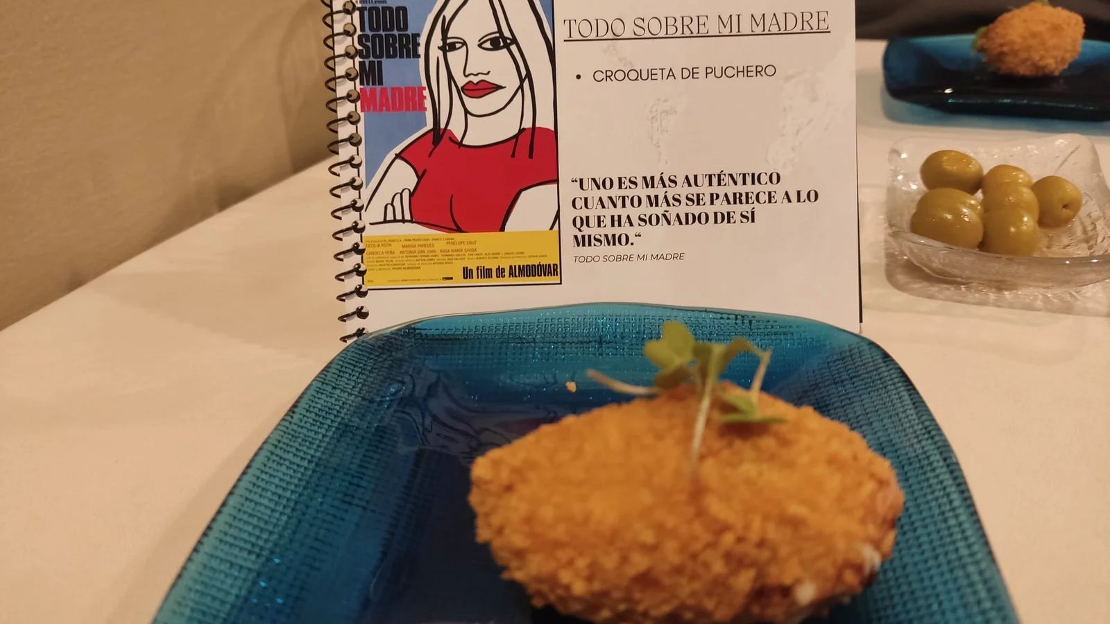 Un croqueta de puchero, el plato dedicado a 'Todo sobre mi madre'