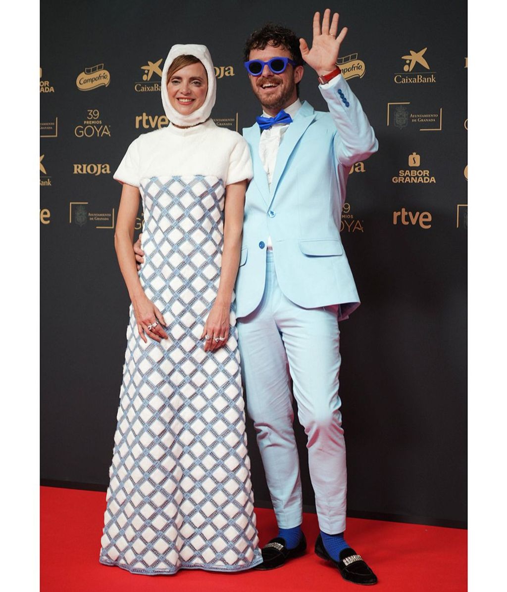 Actress Macarena Gomez and Aldo Comas at photocall for the 39th annual Goya Film Awards in Granada on Saturday 8 February, 2025.