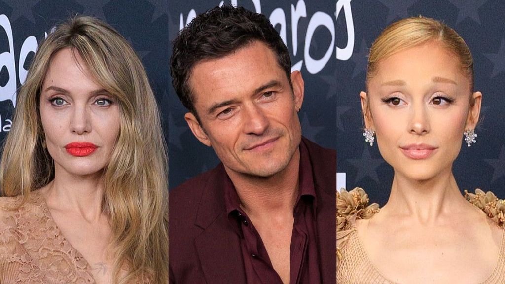 Angelina Jolie, Orlando Bloom y Ariana Grande en los Critics Choice Awards