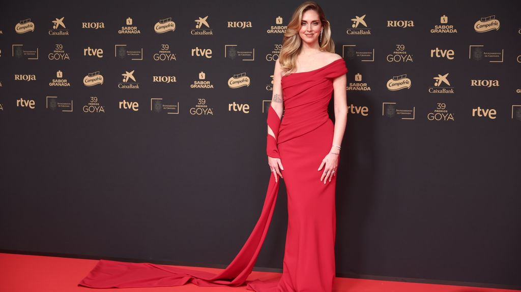 Chiara Ferragni, en la alfombra roja de los Premios Goya