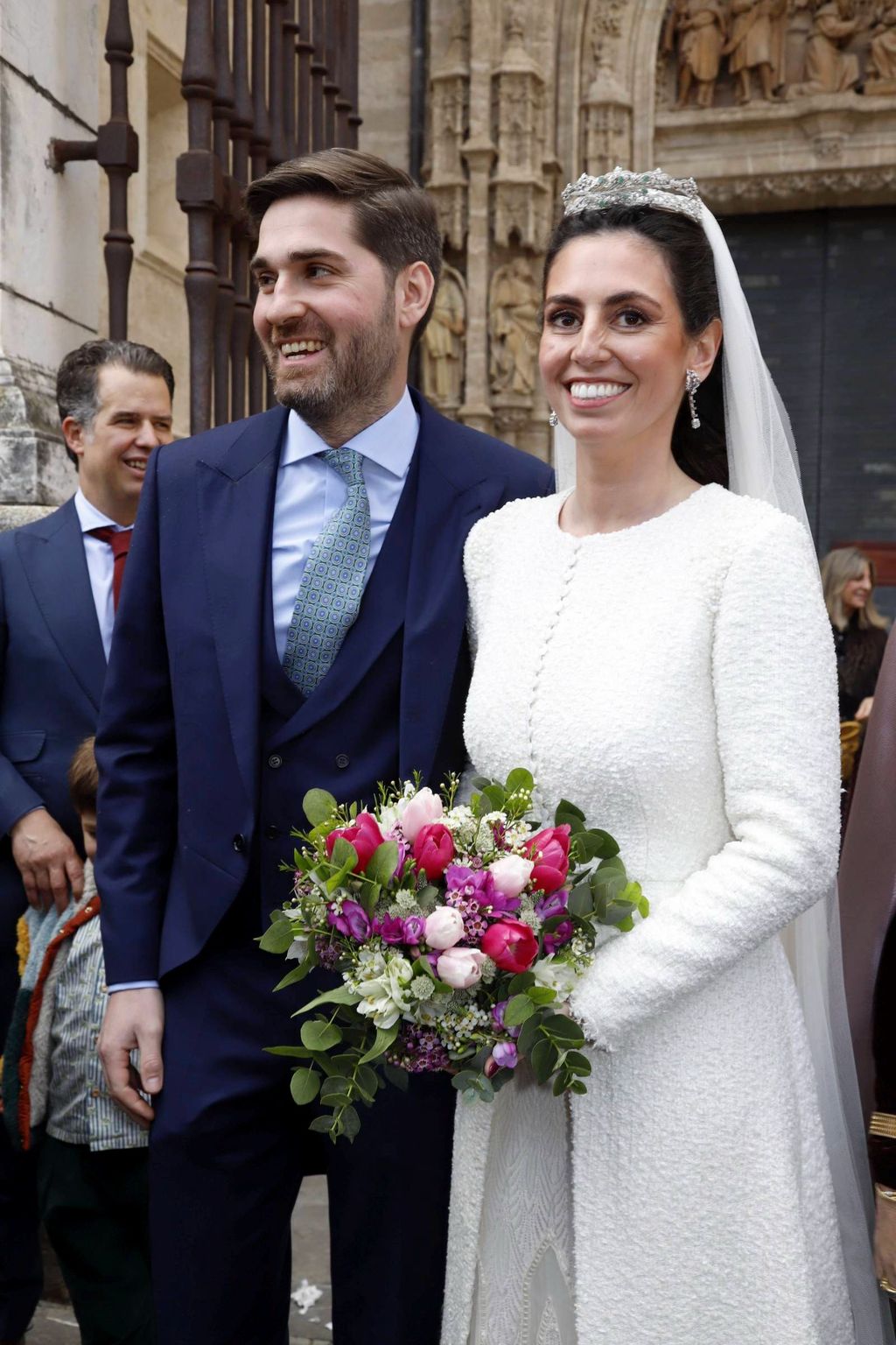 Magdalena González-Serna y Antoliano Rodríguez en su boda