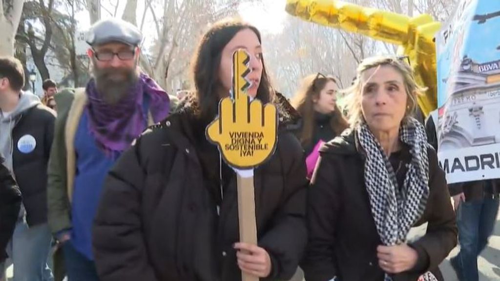 Manifestación en Madrid para defender el acceso a una vivienda digna