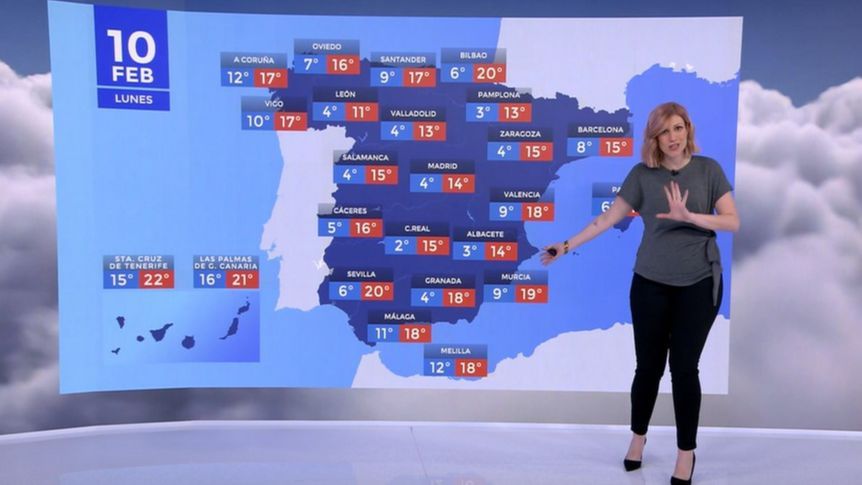 Previsión del tiempo para este lunes: aumentan las temperaturas mínimas de forma generalizada en la Península