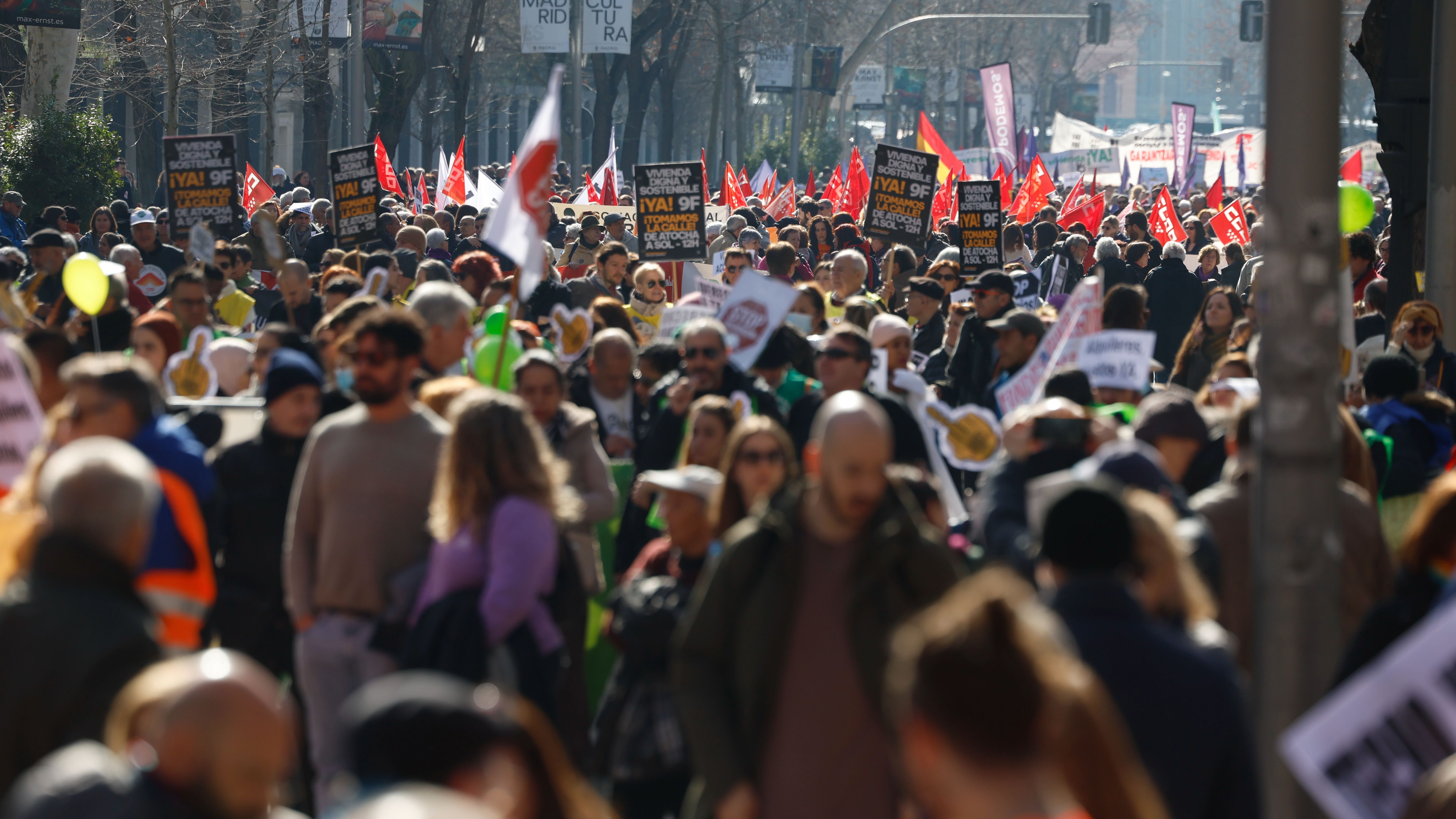 Protesta en Madrid por una vivienda digna