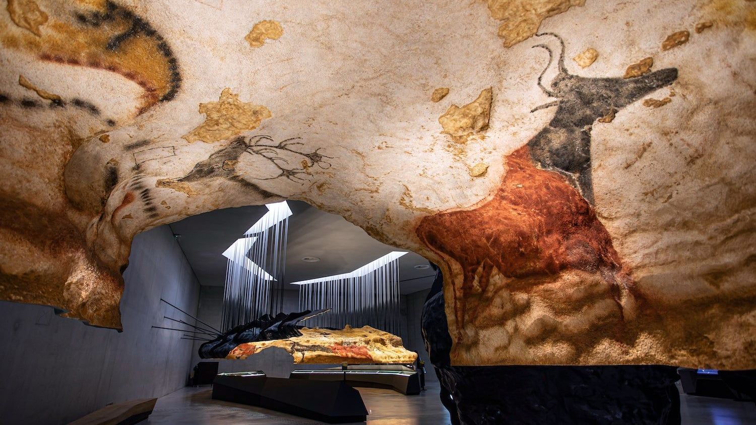 Una de las reproducciones de las cuevas de Lascaux