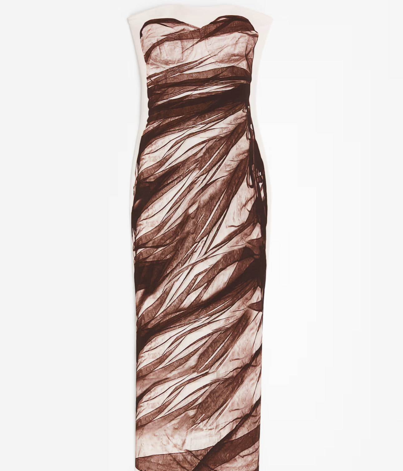 Vestido con efecto trampantojo