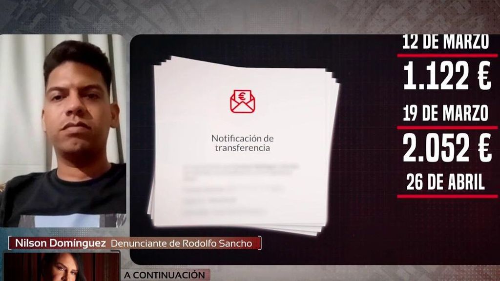 Nilson Domínguez, dispuesto a devolver "todo el dinero" con el que le habría chantajeado Rodolfo Sancho para defender a su hijo