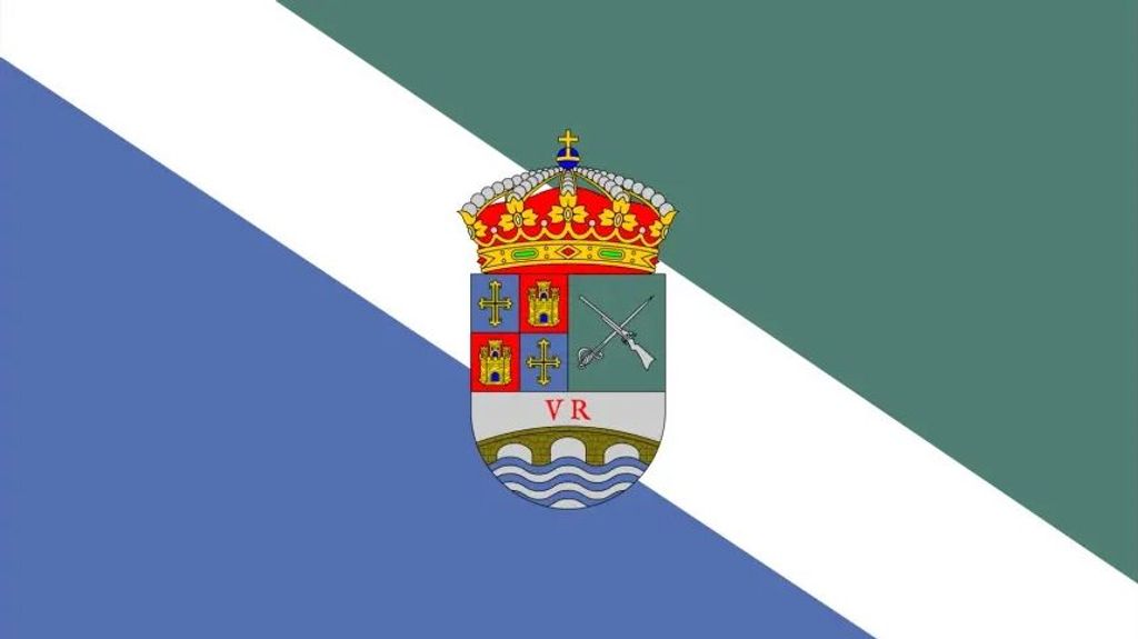 Bandera con escudo de Villodrigo, Palencia