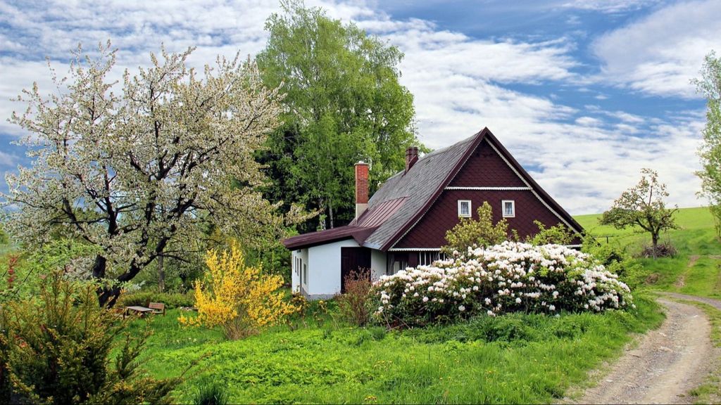 Casa rústica en medio del campo