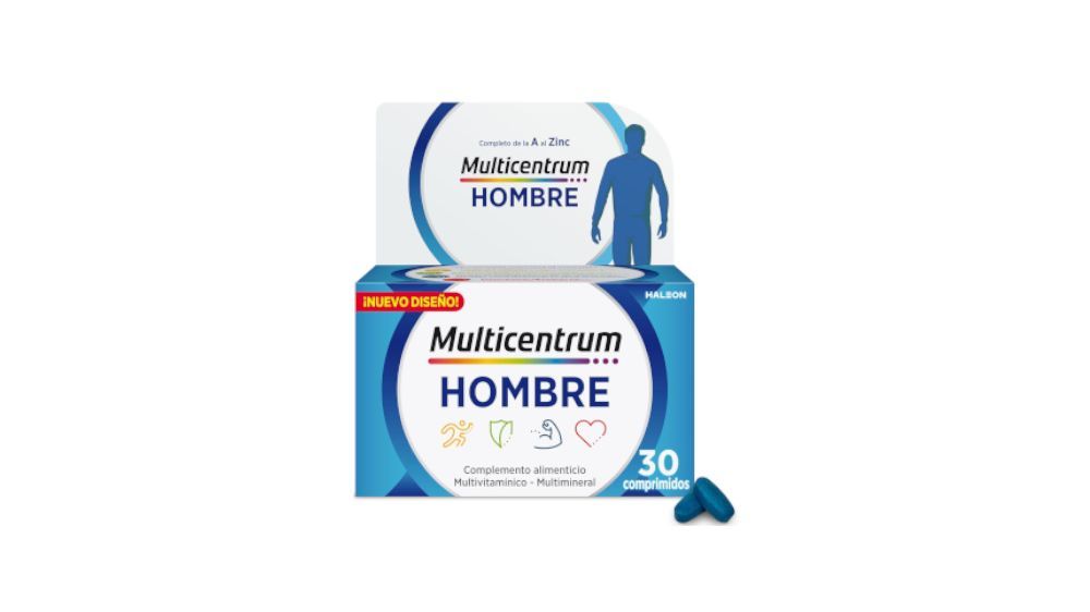 Complemento multivitaminas Multicentrum Hombre