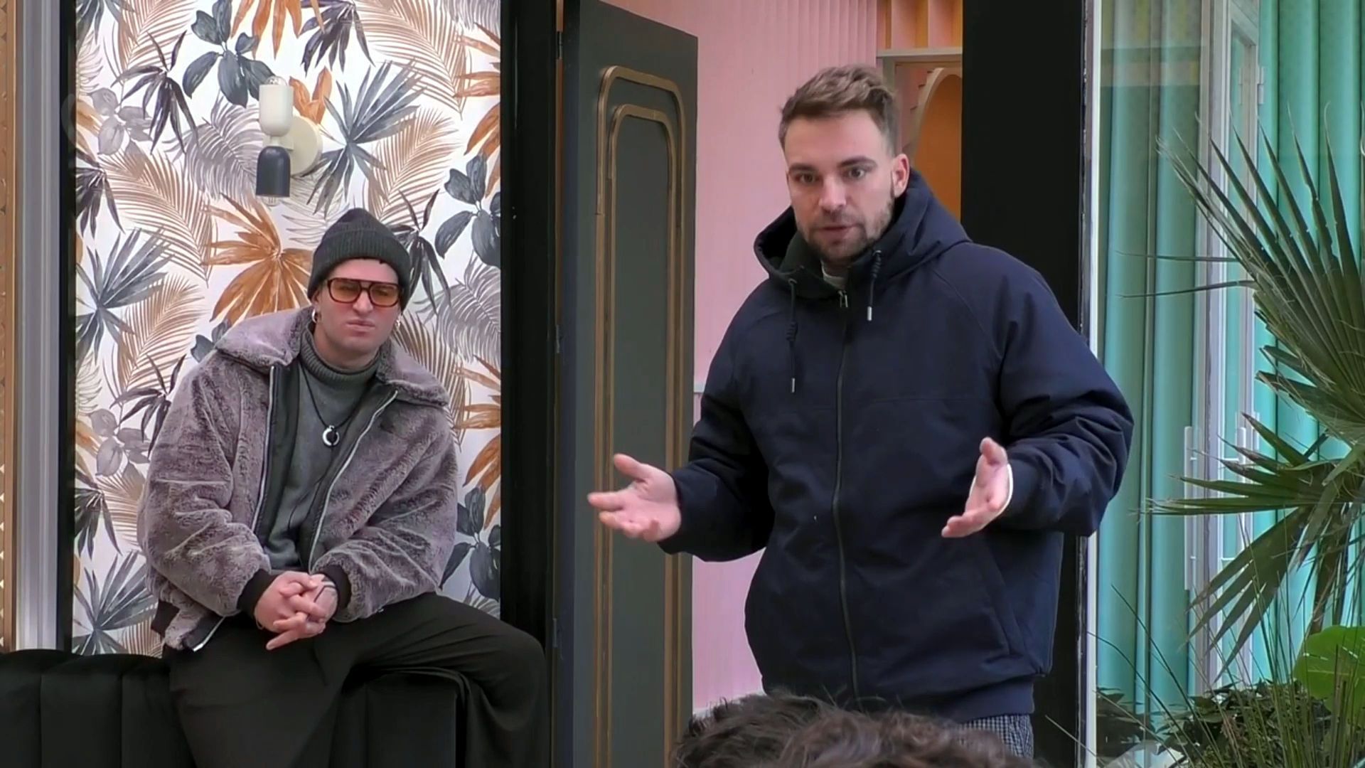 José María Almoguera y Sergio Aguilera en la ‘suite’ durante las primeras semanas de concurso