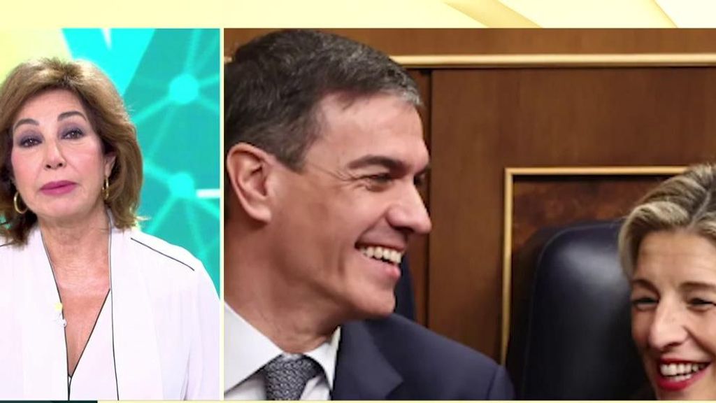 Ana Rosa Quintana, del "circo"  entre Yolanda Díaz y Sánchez: "Vimos al jefe de pista Sánchez y a la ilusionista Díaz ejecutando un número de cinismo extremo"