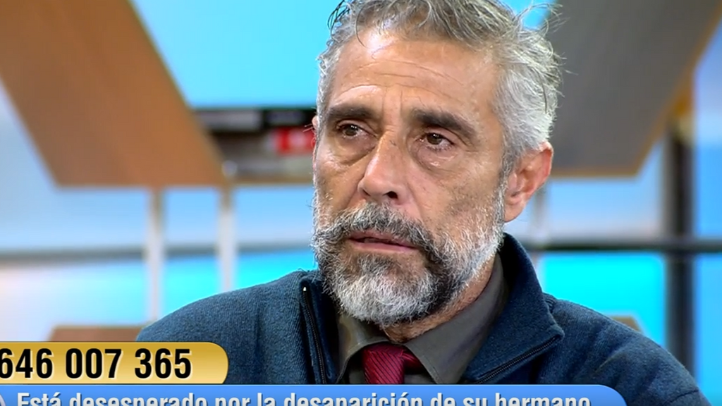 Las lágrimas de Óscar, que busca a su hermano desparecido hace un mes y medio: “Ha intentado suicidarse varias veces”