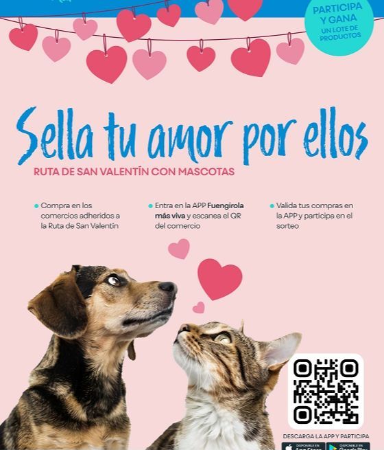 Cartel San Valentín Mascotas