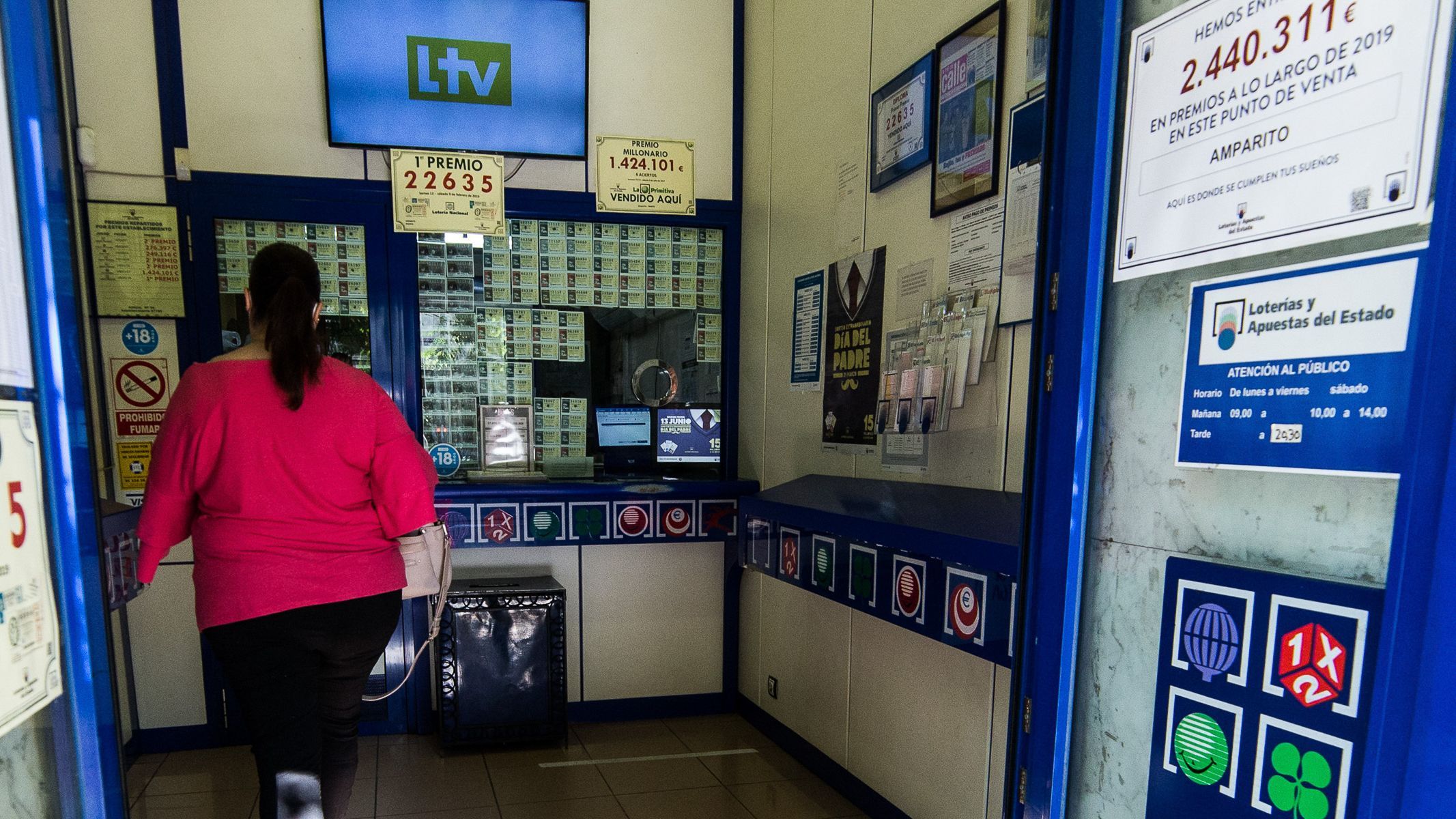 El dueño de un boleto de la Primitiva validado en Madrid gana más de 1,3 millones de euros